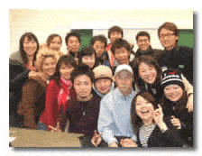 Gerry Luton with Students